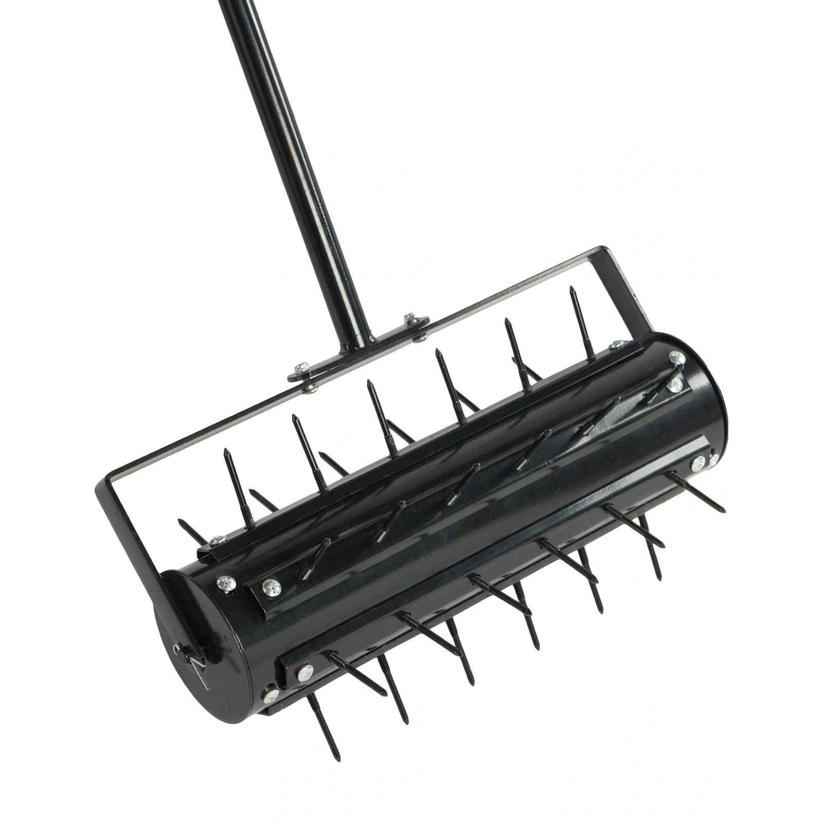 17-Inch Manual Lawn Aerator Tool, T-Handle Rolling Aerator Spike Tool, Heavy Duty Garden Aeration Tool for Grass, Yard & Soil Health, Black view 16