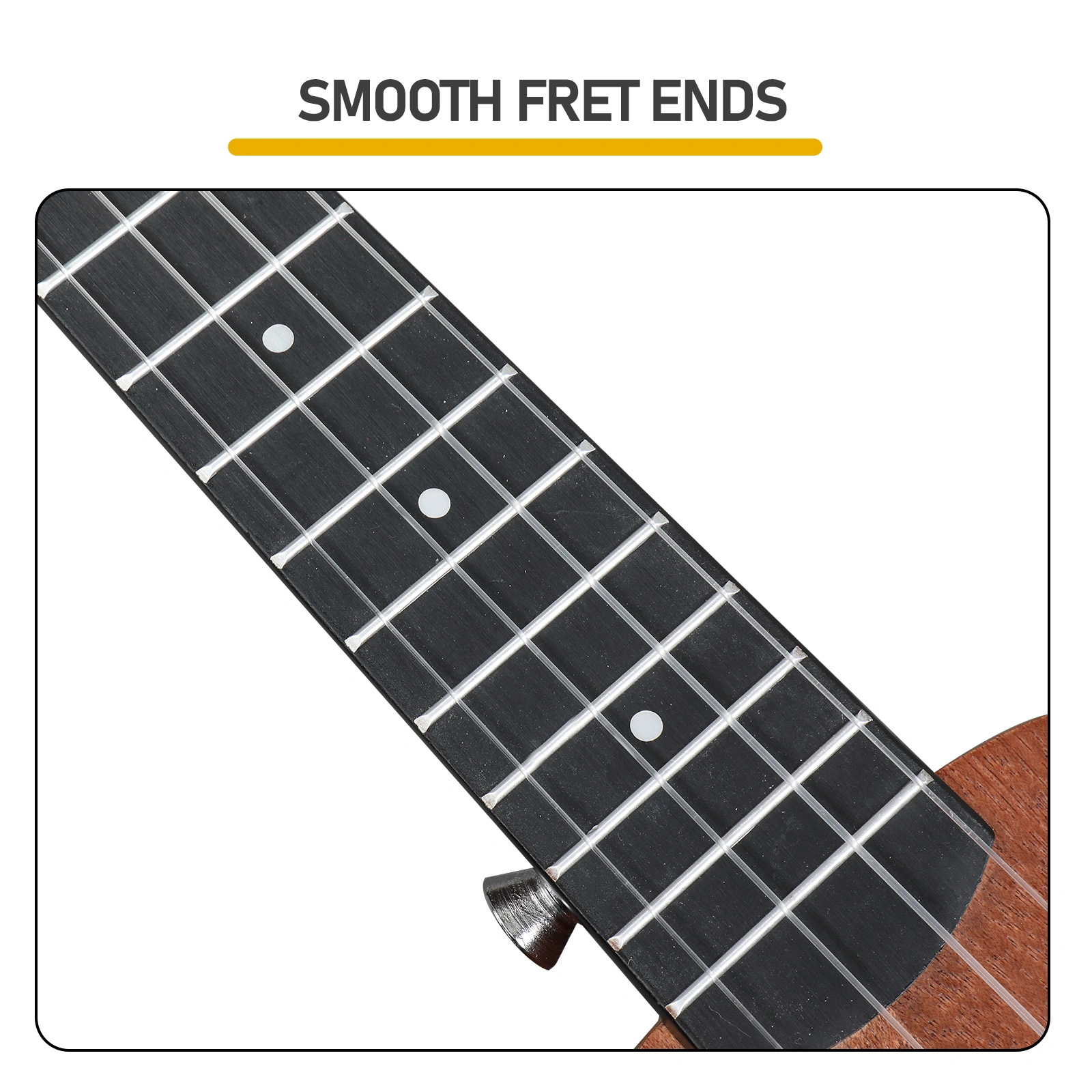 21 Inch Mahogany Ukulele for Beginners, Rosewood Fingerboard, Complete Starter Kit with Cotton Bag Capo Strap Picks Tuner view 3
