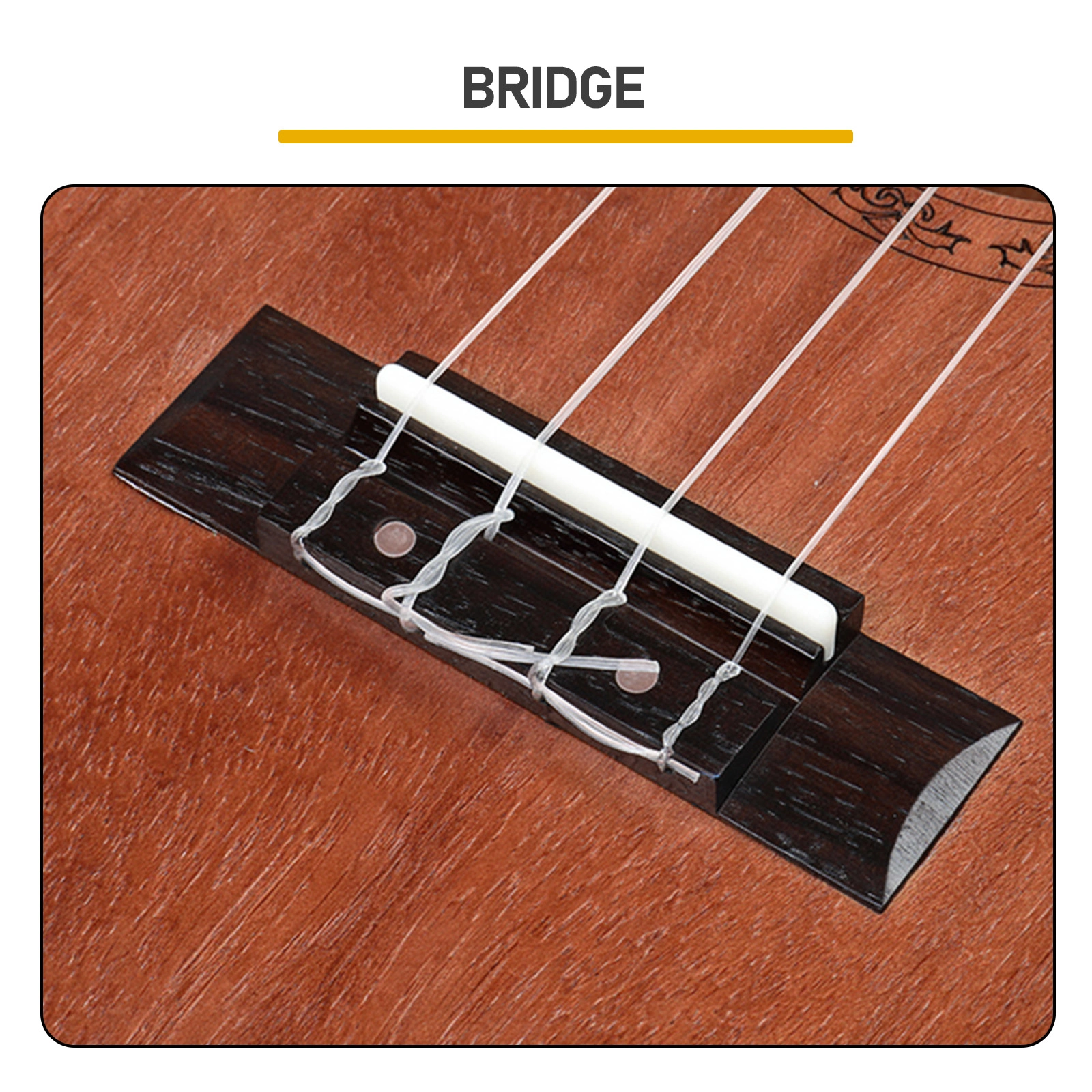 21 Inch Mahogany Ukulele for Beginners, Rosewood Fingerboard, Complete Starter Kit with Cotton Bag Capo Strap Picks Tuner view 7