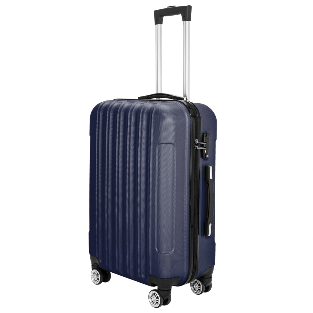 Large Capacity 3-in-1 Travel Luggage Set, Multifunctional Suitcase Storage for Airplane Cabin, Navy Blue view 5