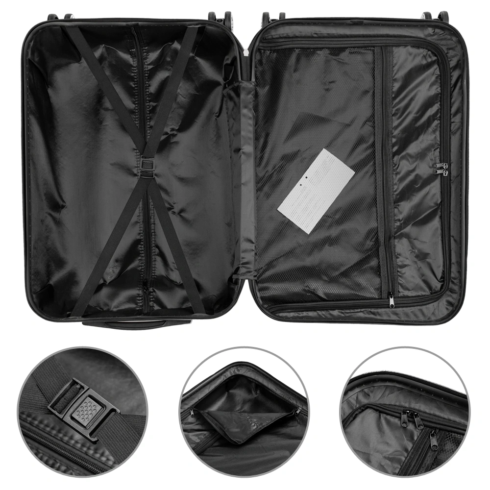 Large Capacity 3-in-1 Travel Luggage Set, Multifunctional Suitcase Storage for Airplane Cabin, Navy Blue view 6