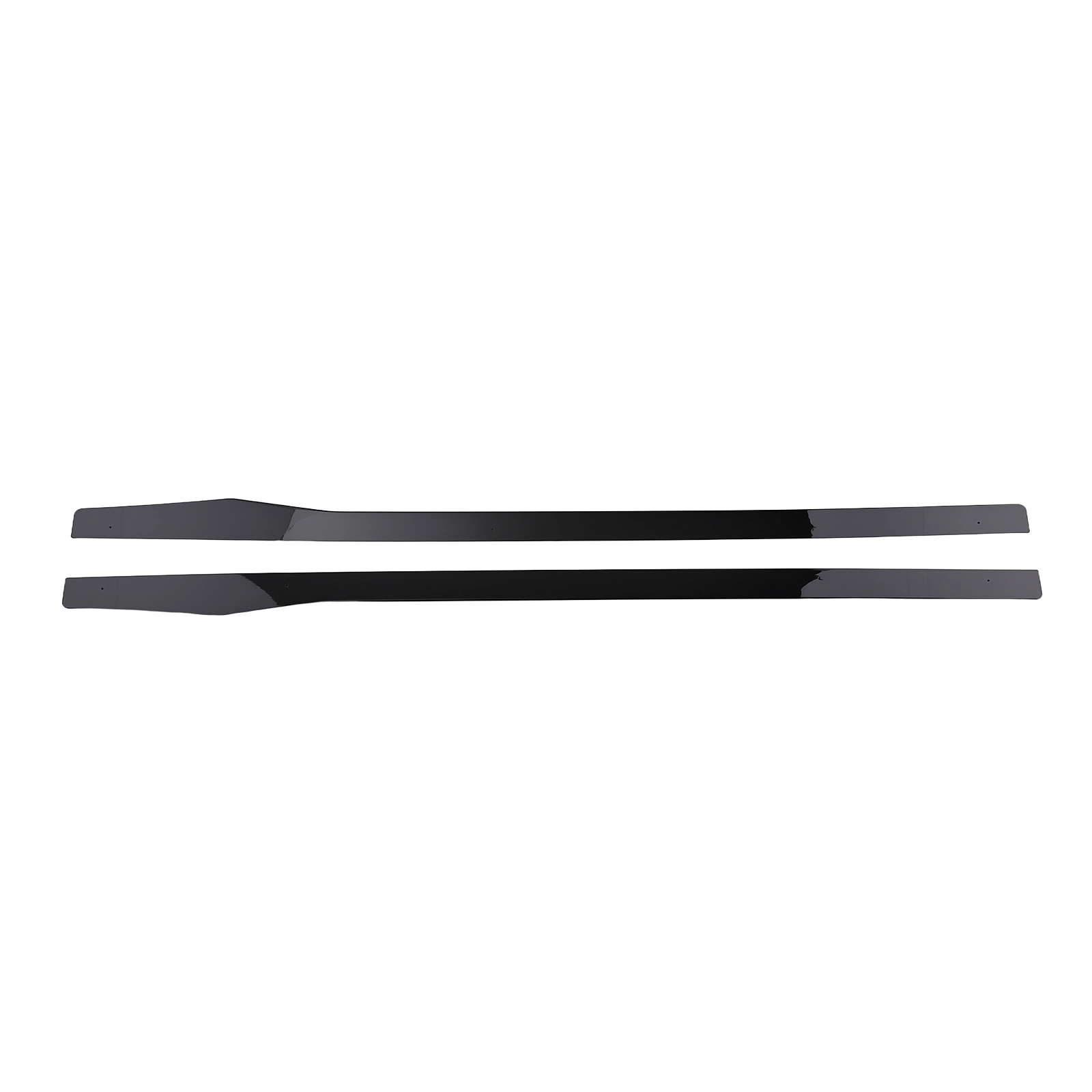 Black ABS Plastic Side Skirt Rocker Panel Kit Compatible with Mercedes-Benz C-Class W205 W204 2015-2021