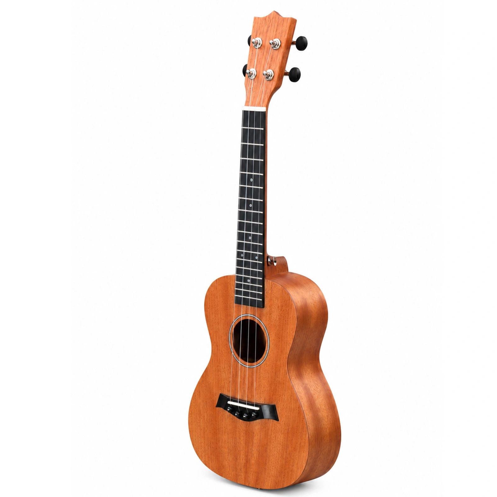 26" Mahogany Ukulele Bundle for Beginners - Includes Rosewood Fingerboard, Tuner, Bag, Capo, Strap, Picks, Strings & Cloth