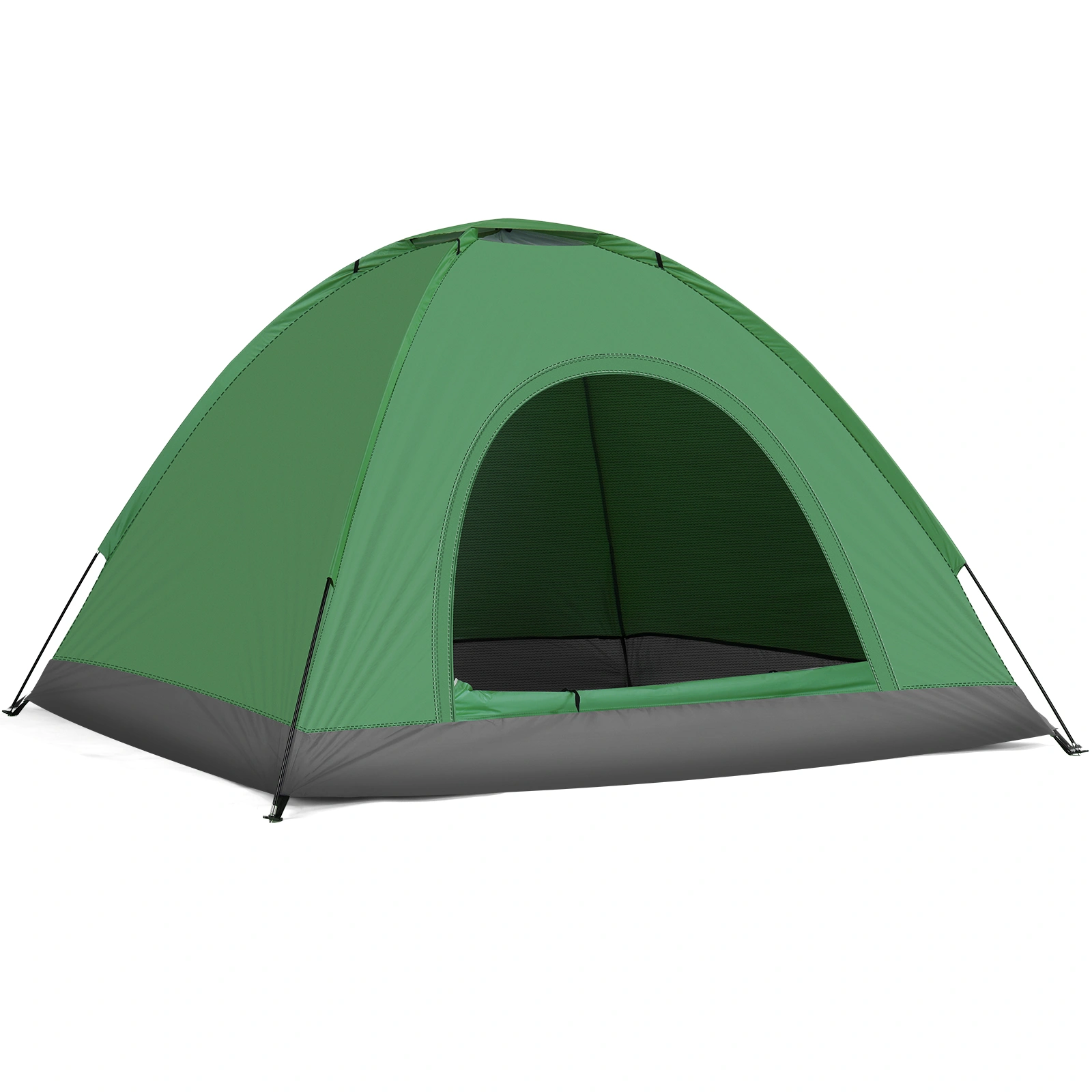 3-4 Person Camping Dome Tent, Army Green Waterproof Family Outdoor Tent, Easy Setup for Hiking Backpacking view 11