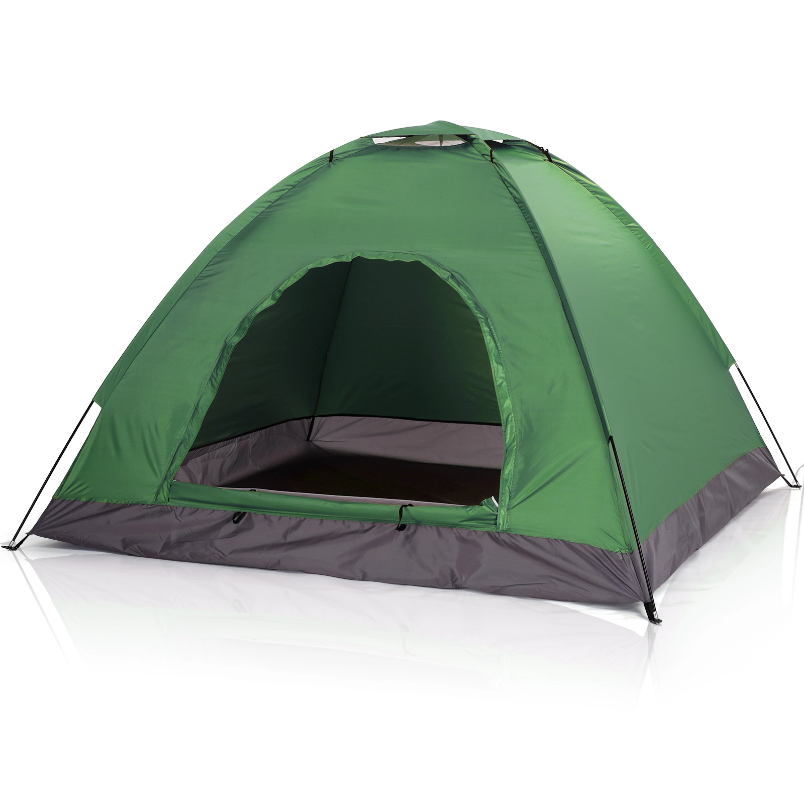 3-4 Person Camping Dome Tent, Army Green Waterproof Family Outdoor Tent, Easy Setup for Hiking Backpacking view 13