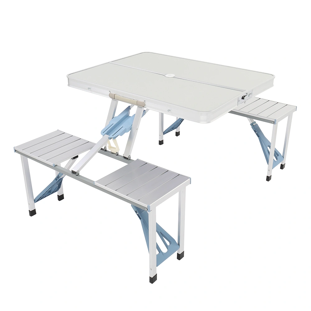 1 Piece Folding Table and Chair Set, Aluminum Alloy Portable Outdoor Seating