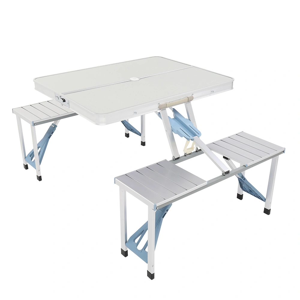 1 Piece Folding Table and Chair Set, Aluminum Alloy Portable Outdoor Seating view 5