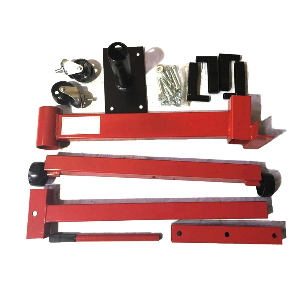 1000lb Shop Engine Stand, Rotating 4-Leg Motor Hoist, Red