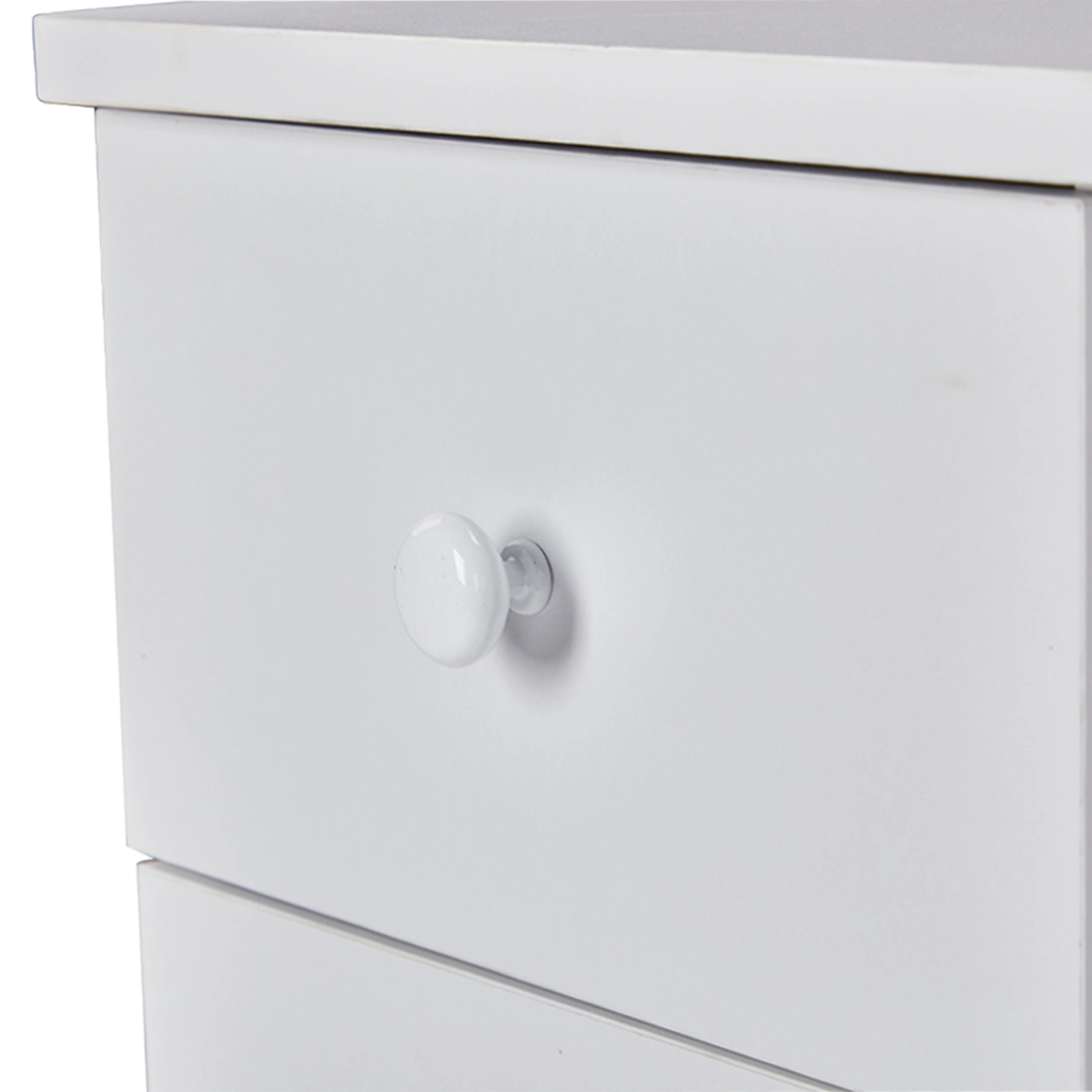 Foldable Manicure Table with Electric Dust Collector, Lockable Wheels & Drawers, White Beauty Salon Station with Wrist Rest view 9
