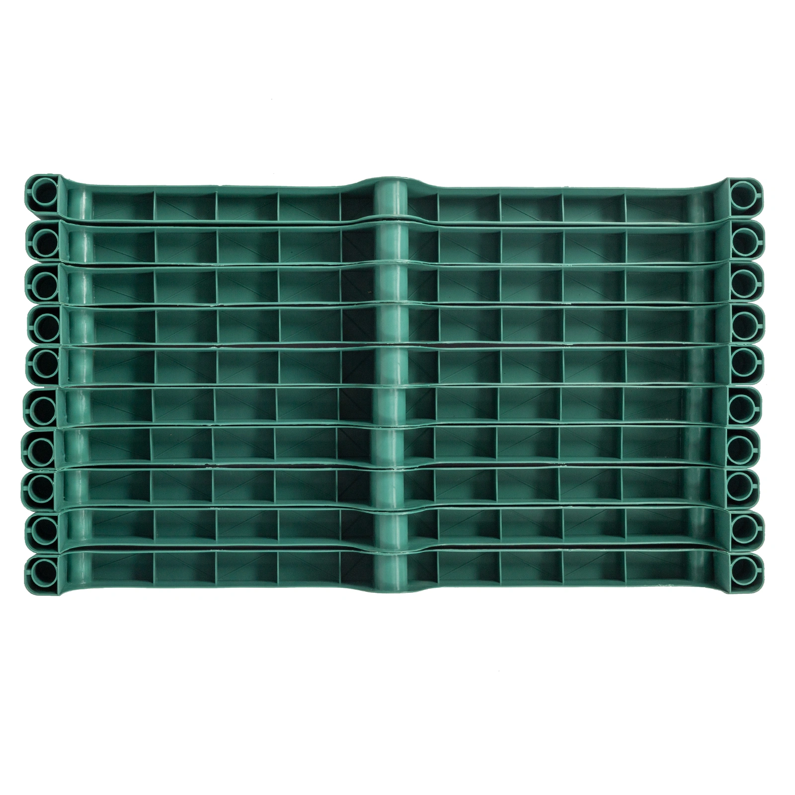 4-Tier Black Metal Flower Stand 69x49x160cm - Iron Pipe Plant Rack with Zipper Roll-Up Door & PE Cover, Grid Shelves, Pointed Top view 24